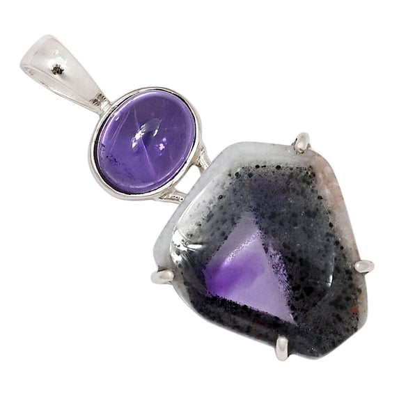 Super Amethyst 23 & Amethyst 925 Sterling Silver Pendant XGB Jewelry ALLP-1569