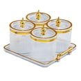 thumbnail image 3 of Tnarru Dried Fruit Plate Appetizer Plate Food Storage Box Containers Fruit Bowl Storage Jar Airtight Tank for Holiday Home Candy Nut clear, 3 of 8