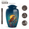 thumbnail image 2 of JAGASY Sparrow Memorial Urn for Funeral Memorial - Moon Keepsake Urn for Male Remains - Large Decorative Blue Urns for Human Ashes Adult Female - (1 Large 10", 4 Mini 3"), 2 of 7