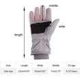 thumbnail image 2 of Dyfzdhu Winter Outdoor Boys Girls Snow Skating Snowboarding Windproof Warm Gloves Perfect For 6 To 12 Years Old Kids Pink, 2 of 4