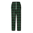 thumbnail image 5 of Fgvctg Mens Pajama Pants Flannel Plaid Lounge Pant Breathable Sleep Pajamas Pants Drawstring Sleepwear Lounge Bottom Funny Lightweight Pjs Bottoms With Pockets Green L, 5 of 5