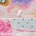 thumbnail image 3 of PERFEMET Plush Room Rug Pink Purple 3x5 Shag Area Rug Tie Dye Shag Bedroom Area Rug for Kids Girls Adult Fluffy Carpet for Nursery Dorm(3'x5', Pink Purple), 3 of 8