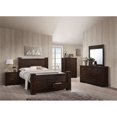 thumbnail image 2 of ACME Panang Queen Bed with Storage in Mahogany, 2 of 2