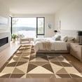 thumbnail image 3 of ODIKA 4'x6' Machine Washable Non-Slip Area Rug, Geometric Beige High Traffic Rug with Pad, Beige, 1043174, 3 of 8
