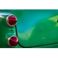 thumbnail image 2 of Miglavs, Janis 24x17 White Modern Wood Framed Museum Art Print Titled - Detail of two red tail lights on classic green car in Trinidad-Cuba, 2 of 4