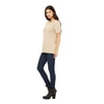 thumbnail image 3 of Emmalise Women's Round Neck Short Sleeve Tru-Fit Tee Shirt, Cream, Large, 3 of 4