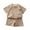 Khaki, variant on Coerni Toddler Casual Short Sleeved Athletic Outfits Boys Soild Polo Tshirt Plain Shirt Set Teens Sportswear School Uniform