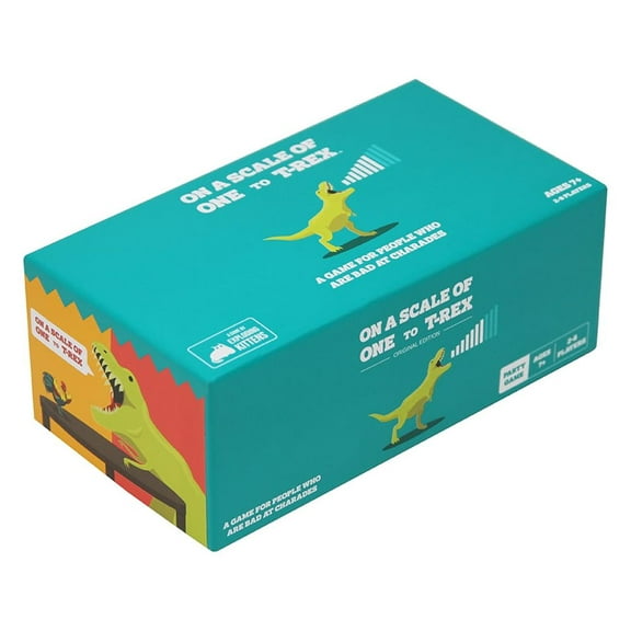 On a Scale of One to T-Rex Party Game by Exploding Kittens Brand