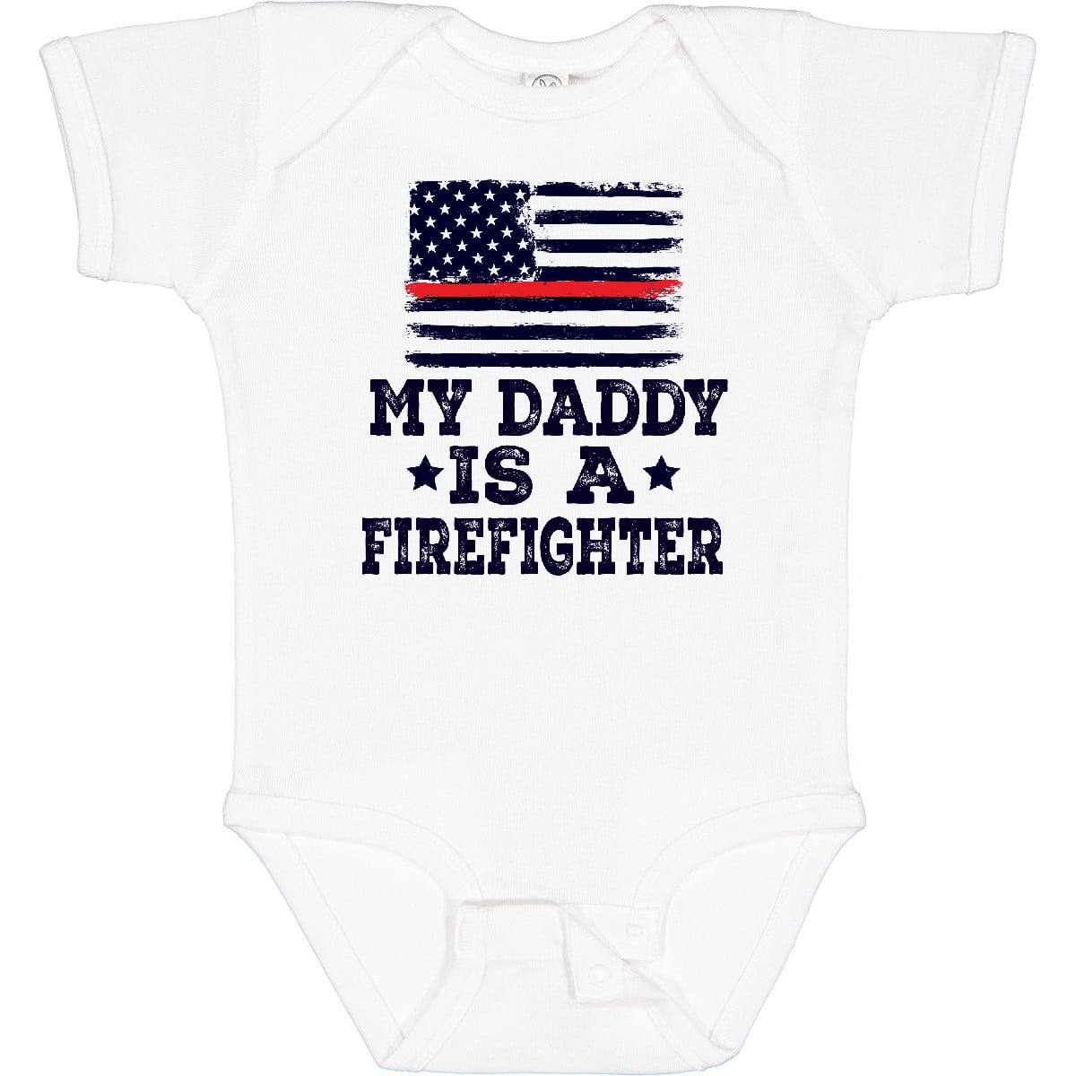 Inktastic Fireman Daddy is a Firefighter Boys or Girls Baby Bodysuit