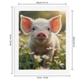 thumbnail image 2 of Paint by Numbers Kit for Adults, Young Piglet Among Daisies Paint by Numbers, Easy Paint by Numbers Kit for Adults Beginner, DIY Adult Paint by Number Kits on Canvas, 12x16in Home Decor, 2 of 7