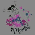 thumbnail image 2 of Boy's Encanto Mirabel Butterflies  Performance Graphic Tee Charcoal Heather Large, 2 of 4