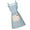 Blue, variant on 2. Breathable Cotton Linen Apron Elastic Waistband & Utility Pockets for Chefs Caterers Home Kitchen