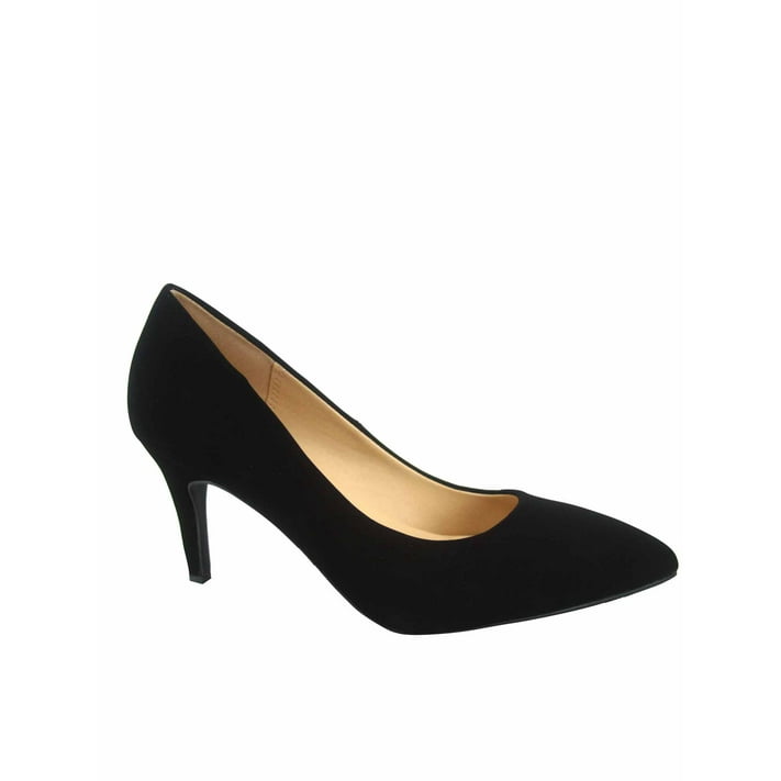 Coen-s Women's Fashion Comfort Pointed Toe Low Heel Pump Dress Shoes ...