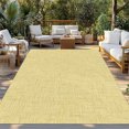 thumbnail image 3 of Sunny Yellow Solid Indoor Outdoor Rugs 4x6 Ft, Minimalist Cloth Soft Yellow Linen Texture Outdoor Patio Rugs Mat Washable Outside Area Rugs Carpet for Porch Deck RV Camping Pool Balcony Backyard, 3 of 9