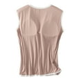 thumbnail image 3 of fatyb Tank Tops for Women with Built in Bra Sleeveless Comfy Padded Shirts Womens Crew Neck Casual Blouses, 3 of 7