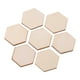 thumbnail image 3 of EeaseMX Artibetter - 100 piezas de recortes hexagonales de madera de 25 mm, rodajas de madera, virutas recortadas, suministros para manualidades de madera, adornos y decoración., 3 of 7