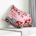 thumbnail image 3 of Valentine's Day Pillow Covers 26x26 Inch Decorative Throw Pillow Cover, Ombre Pink Love Tree Truck Roses Plaid Sofa Pillowcases Accent Cushion Case Home Decor Bedroom Living Room, 3 of 6