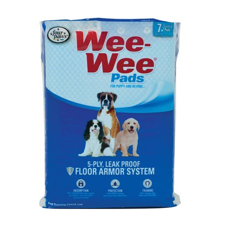 UPC: 0045663160005 | Four Paws Wee-Wee Pads 7 pack White 22 x 23 x 0.1