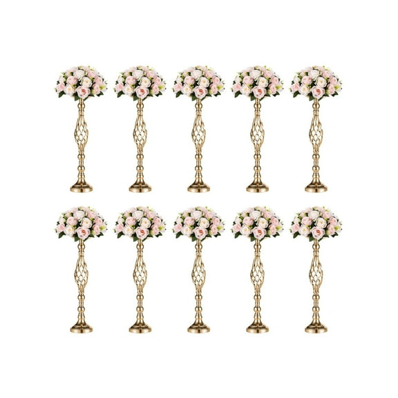 2/10 Pcs 23.2in Metal Flower Arrangement & Candle Holder Set - Versatile Centerpieces for Wedding, Party, Halloween, Restaurant & Hotel Decoration