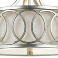 thumbnail image 4 of 285-SA Crystorama Lighting Graham - 3 Light Flush Mount-Antique Silver Finish, 4 of 8