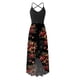 thumbnail image 4 of Vestido HUOGUO Fashion para mujer, cuello en O, estampado casual, sin mangas, 4 of 5