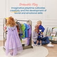thumbnail image 4 of ECR4Kids Dress-Up Center with Mirror Costume Organizer, Montessori Furniture, Grey Wash, 4 of 9