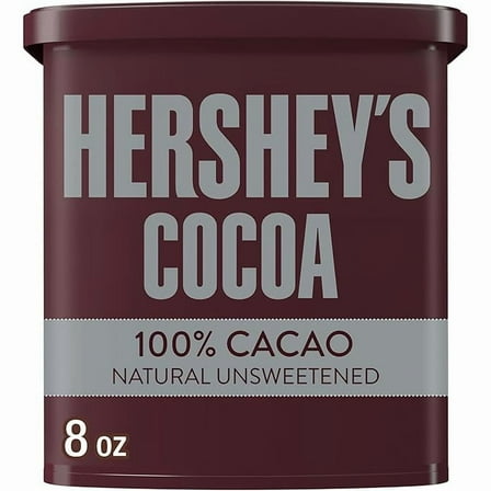 1x HERSHEY'S Natural Unsweetened Cocoa Powder Can, 8 oz
