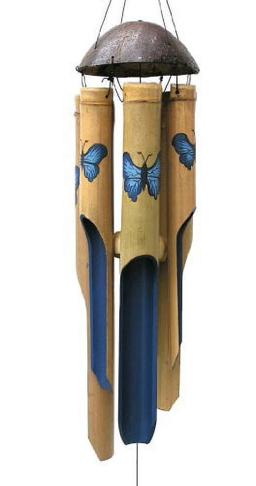 Cohasset Imports Small Blue Butterfly Wind Chime - CH126