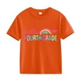thumbnail image 3 of First Day of School Fourth Grade Shirt Girls Boys Funny 𝗕ack to School T-Shirt Tops with Colorful Letter Print, 3 of 3