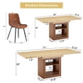 thumbnail image 3 of StnTalk Large Dining Table Set for 8, 59"-71" Expandable Kitchen Table Set, Dining Room Table for Gatherings with 8 Chairs, 3 of 10