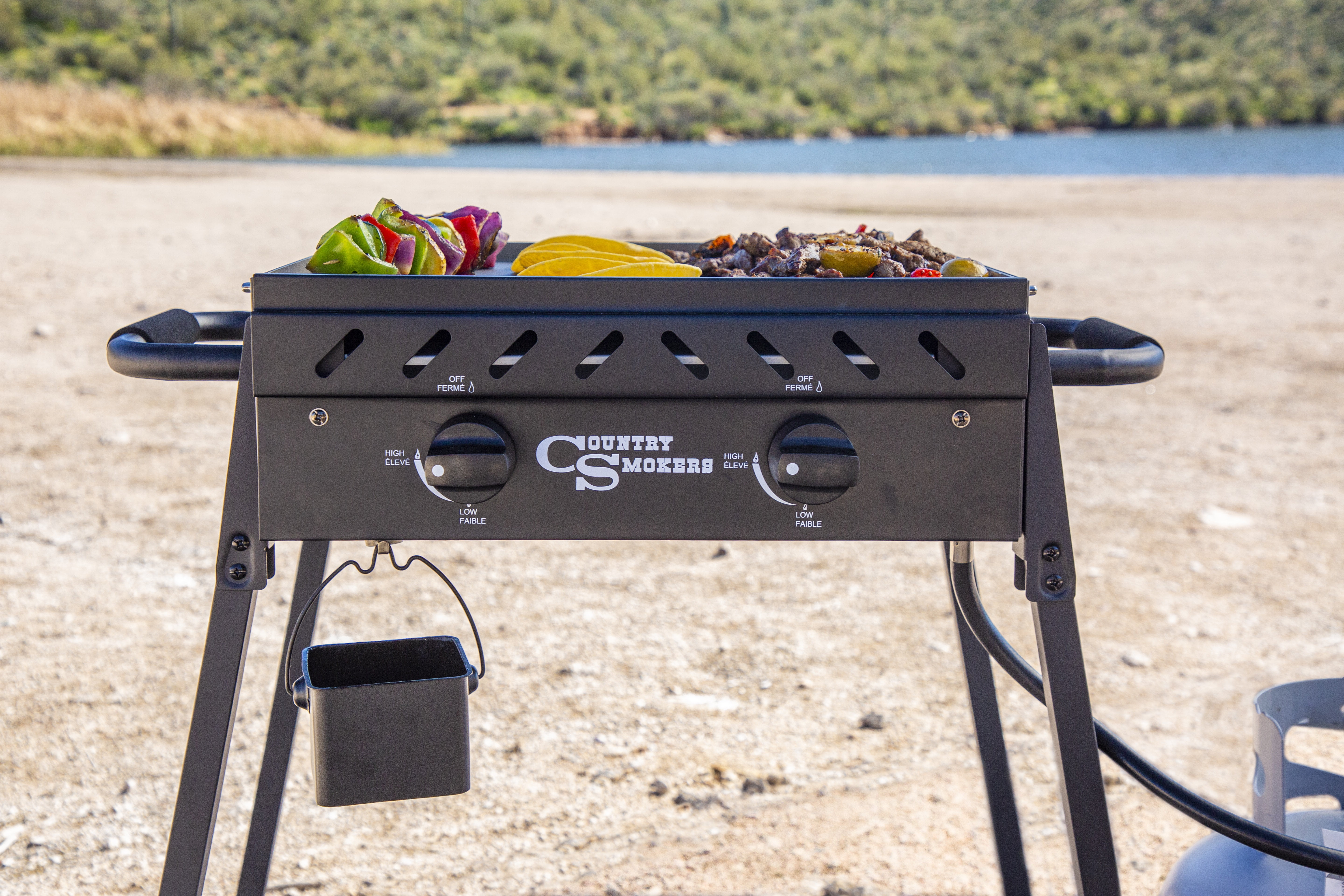Country Smokers 2 Burner Portable Griddle The Plains Horizon Series 373 Sq In Cooking Space Walmart Com Walmart Com