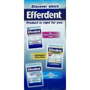 Efferdent Plus Mint Anti-Bacterial Minty Clean Denture Cleanser, 44ct