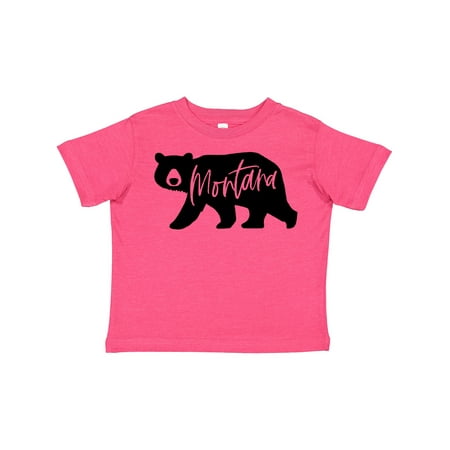 

Inktastic Montana Black Bear Silhouette Gift Toddler Boy or Toddler Girl T-Shirt