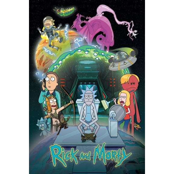 Rick And Morty - TV Show Poster (Toilet Adventure) (Size: 24" x 36")