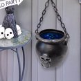 thumbnail image 5 of Home Decor Qwtwty Halloween Multicolor Light-Up Witch's Cauldron Outdoor Decorative Hanging Ornament, 5 of 7