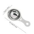 thumbnail image 3 of IPEWLEX Stainless Steel Separator Border with Ear - White Yolk Separator Baking Gadget for Easy and Efficient Egg Separation, 3 of 5