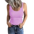 thumbnail image 2 of NEREID Women's Sleeveless Scoop Neck Ribbed Tank Tops Fitted Basic Cami Tee Shirts, 2 of 6