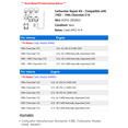 thumbnail image 2 of Carburetor Repair Kit - Compatible with 1983 - 1986 Chevy C10 1984 1985, 2 of 2