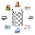 thumbnail image 3 of Lsque Black Squirrel pattern Laundry Hamper Basket, Tall Woven Rope Hamper Basket for Clothes, Lightweight Storage Basket, Collapsible Waterproof-Medium, 3 of 8
