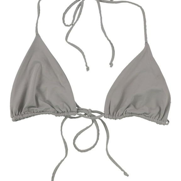 Tavik Womens Nancy Triangle Bikini Swim Top, Grey, Medium