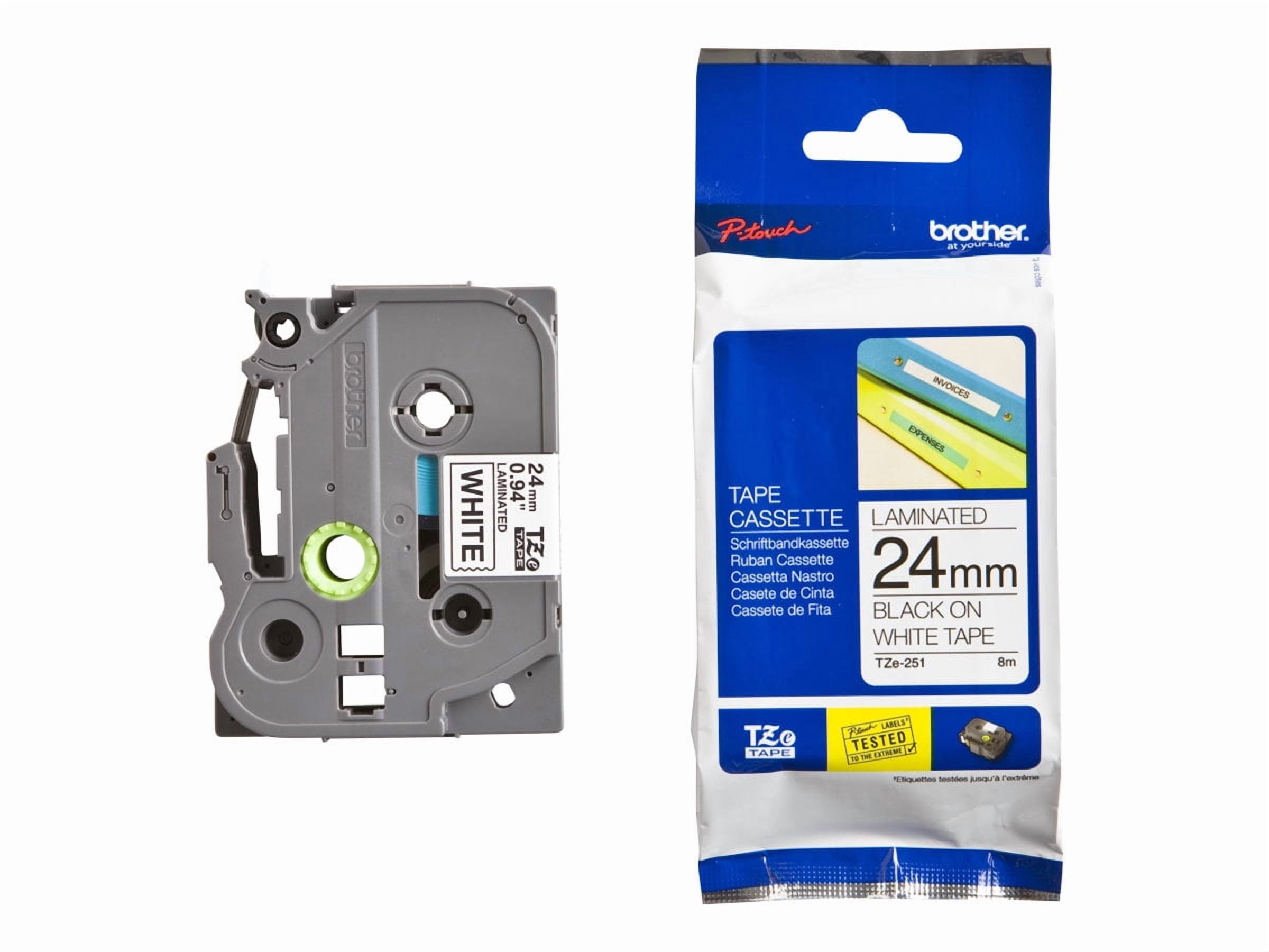 Brother Genuine P-touch TZE-251 Tape, 1