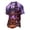 Black, variant on Men’s Two Button Halloween Polo Shirt Short Sleeve Ghost Jack O Lantern Floral Full Print Light Airy Casual Party Tee Purple 2XL