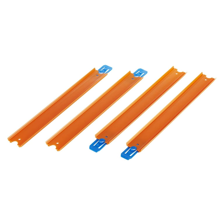 Hot Wheels Track Builder Unlimited Straight Track Pack 4 Connectors 4 Straight Pieces Playset