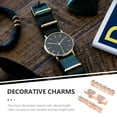 thumbnail image 2 of Miangastore 3 Pcs Watch Strap Charms Decorative Watchband Ring Loops Alloy Watch Band Charms, 2 of 8