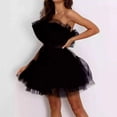 thumbnail image 6 of formal Gowns and Evening Dresses Holiday Party Dresses for Women European and American Tube Top Style Mesh Temperament Bowknot Tutu Dress for Women, 6 of 9