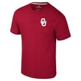 thumbnail image 2 of Men's Colosseum Crimson Oklahoma Sooners Logo Lockup 2-Hit Active Blend T-Shirt, 2 of 3