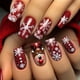 thumbnail image 3 of Puntas de uñas navideñas terminadas, uñas usables, uñas postizas navideñas, parches para uñas usables, pieza de uña, 3 of 4