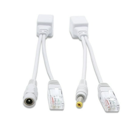 Passive PoE Injector and PoE Splitter Kit with DC5.5x2.1 mm RJ45 Connectors