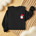 thumbnail image 5 of Under 10 dollars! Womens Christmas Sweatshirts Funny Santa Claus Simple Printed Pullover Tops Loose Fit Long Sleeve Xmas Sweatshirts, 5 of 6