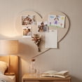 thumbnail image 5 of Heart Shaped Bulletin Board with Backing, Pin Board Tile for Wall Decor and Photo Display Board, 5 of 6
